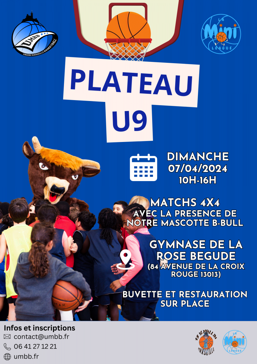 [PLATEAU U9] Participez au plateau U9 de l'Union Marseille Basketball le 07/04/2024 !