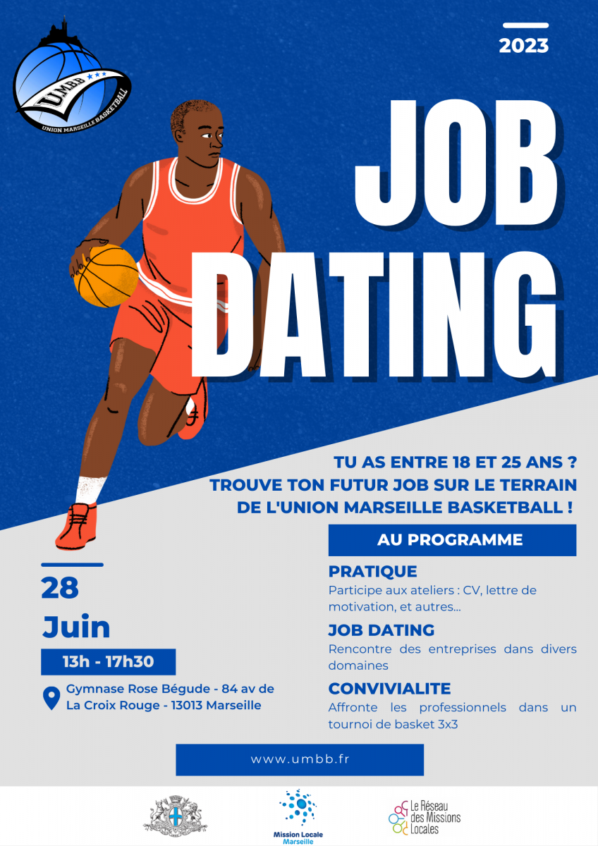 Job Dating pour les 18-25 ans : l'Union Marseille Basketball s'associe à la Mission Locale pour offrir des opportunités d'emploi !